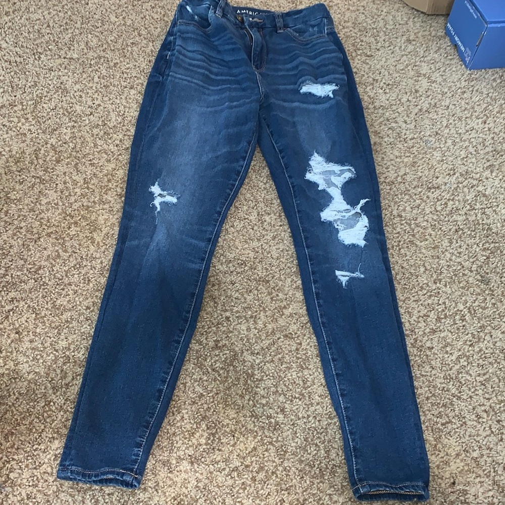 American Eagle ripped jeans
